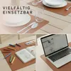 Platzset 6er Set Kunstleder abwaschbar, Wendbares Tischset Produktbild-Vorschau 5
