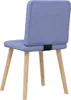 vidaXL Esszimmerstühle 6 Stk. Jeansblau Stoff Produktbild-Vorschau 5