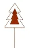 A decorative garden stake shaped like a Christmas tree. Produktbild-Vorschau