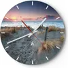 Wanduhr - Rund - Glasuhr - Strand Sand Spaziergang - Produktbild-Vorschau 1