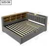 A diagram of a bed with dimensions labeled. Produktbild-Vorschau