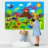 Tableau interactif en feutre 96.5 x 68.5 cm avec 30 Voir les images du produit 2