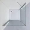 Duschkabine 95x80 cm Eckeinstieg Eckdusche Duschtür Drehtür Produktbild-Vorschau 3