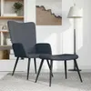 vidaXL Poltrona relax con sgabello in velluto grigio scuro Anteprima dell’immagine prodotto 2