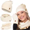 Damen Wintermütze Schlauchschal Handschuhe Set Winter Produktbild-Vorschau 1