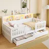 Letto singolo per bambini 90x200 cm con 2 cassetti, Anteprima dell’immagine prodotto 1
