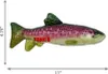 A toy fish with the KONG logo on it, shown against a white background with size indicators. Produktbild-Vorschau