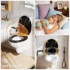 Toilettendeckel O Form WC-Sitze, Holzklobrille Marmor Produktbild-Vorschau 15