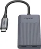Hub USB-C Rapoo "UCH-4013" da USB-C a USB-A e USB-C, grigio Anteprima dell’immagine prodotto 1