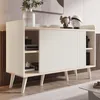 Merax Sideboard 117,5x39,5x79cm avec 3 tiroirs, commode Voir les images du produit 2