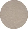 Outdoor Teppich Wetterfest 160x160 Rund Beige für Camping Produktbild-Vorschau 3