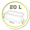 Set di giochi da giardino, plastica, grigio/giallo Anteprima dell’immagine prodotto 6