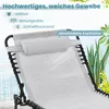 Chaise longue COSTWAY avec appui-tête et poche latérale, Voir les images du produit 4