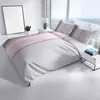 Mikrofaser Bettwäsche Set 155x200 80x80 cm Weiß Grau Rosa Produktbild-Vorschau 5