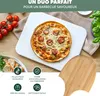 bremermann Set de 2 pierres à pizza // Pierre à pizza avec Voir les images du produit 2