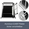Juskys Alu Hunde-Transportbox M - 69×54×50 cm – Auto Produktbild-Vorschau 13