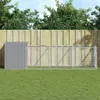 vidaXL Domček pre psa s výbehom Svetlo šedá 110x405x110 cm Náhľad obrázku produktu 2