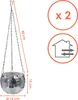3.10 Pflanztopf Spiegelkugel zum hängen - 2er Set / jeweils Produktbild-Vorschau 2