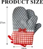 Feuerfeste Grillhandschuhe, Topflappen aus Baumwolle. Produktbild-Vorschau 4