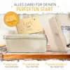 KRUSTENZAUBER Emaille Brotbackfrom mit Deckel inkl. Gärkorb Produktbild-Vorschau 3