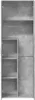 vidaXL Highboard Betongrau 60x35x180 cm Holzwerkstoff Produktbild-Vorschau 7