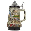 Bierkrug mit Deckel 0,7L – Traditioneller Steinkrug mit Produktbild-Vorschau 7