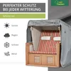 Premium Strandkorbhülle, Größe:150(B)x100(T)x165/140(H) cm Produktbild-Vorschau 3