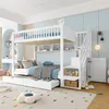 Flieks Etagenbett 90x200cm mit 2 Schubladen, Kinderbett Produktbild-Vorschau 1
