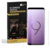 A product box for a screen protector is shown next to a smartphone with a screen protector applied. Produktbild-Vorschau