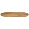 The Living Store Tischplatte 100x40x3,8 cm Oval Massivholz Produktbild-Vorschau 4