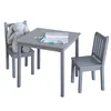 Set da tavolo per bambini in legno, grigio, 2 sedie, tavolo Anteprima dell’immagine prodotto 8