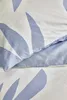 Walra Bettwäsche Simple Leaves Off White / Jeans Blau - Produktbild-Vorschau 1