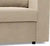 A close-up view of the textured fabric of a sofa. Produktbild-Vorschau