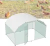 TRMLBE Poulailler 3x2 m Poules Enclos arc toit Acier Voir les images du produit 1