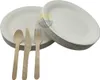 KURTT - Besteckset Holz 100x Messer 100x Löffel 100x Gabel Produktbild-Vorschau 1