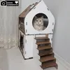 XL Katzenhaus Katzenhäuschen Katzenhütte Katzenhöhle Produktbild-Vorschau 9