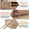 Meuble TV à Double Porte Avec Espace De Rangement Ouvert, Voir les images du produit 6