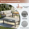 Ensemble de meubles de jardin en L Merax avec table en bois Voir les images du produit 4