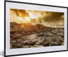 MuchoWow® MuchoWow® Gerahmtes Poster Oranger Himmel über Produktbild-Vorschau 1