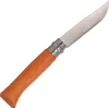 A single Opinel folding knife with a wooden handle and a silver blade is shown against a white background. Podgląd zdjęcia produktu
