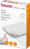 The image shows the retail packaging of a Beurer heat pad, with a product shot and lifestyle image. Produktbild-Vorschau