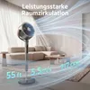 HOMCOM Standventilator Luftzirkulator Lüfter mit 12 Produktbild-Vorschau 4