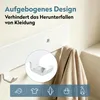 doporro Garderobenleiste mit 7 Haken, Wandgarderobe mit Produktbild-Vorschau 2