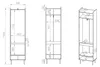 Selsey Dioce - Kleiderschrank 2-türig, Stange und Regal, Produktbild-Vorschau 5