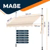 KESSER® Klemmmarkise mit Handkurbel Balkon, Balkonmarkise Produktbild-Vorschau 5