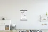 MuchoWow® Textilposter Karte - Hongkong - Schwarz-weiß - Produktbild-Vorschau 2
