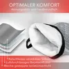 A close-up view of a silicone oven mitt, showing its layered construction and soft cotton lining, with marketing text highlighting its features. Anteprima dell’immagine prodotto