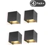 DOPWii 4 Pack 12W LED Wandleuchten Innen/Außen Wandlampe Produktbild-Vorschau 1