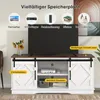 MODFU Meuble TV 150×40×60 cm - Buffet Blanc avec Étagères Voir les images du produit 4