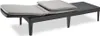A sunlounger with cushions on a white background. Produktbild-Vorschau